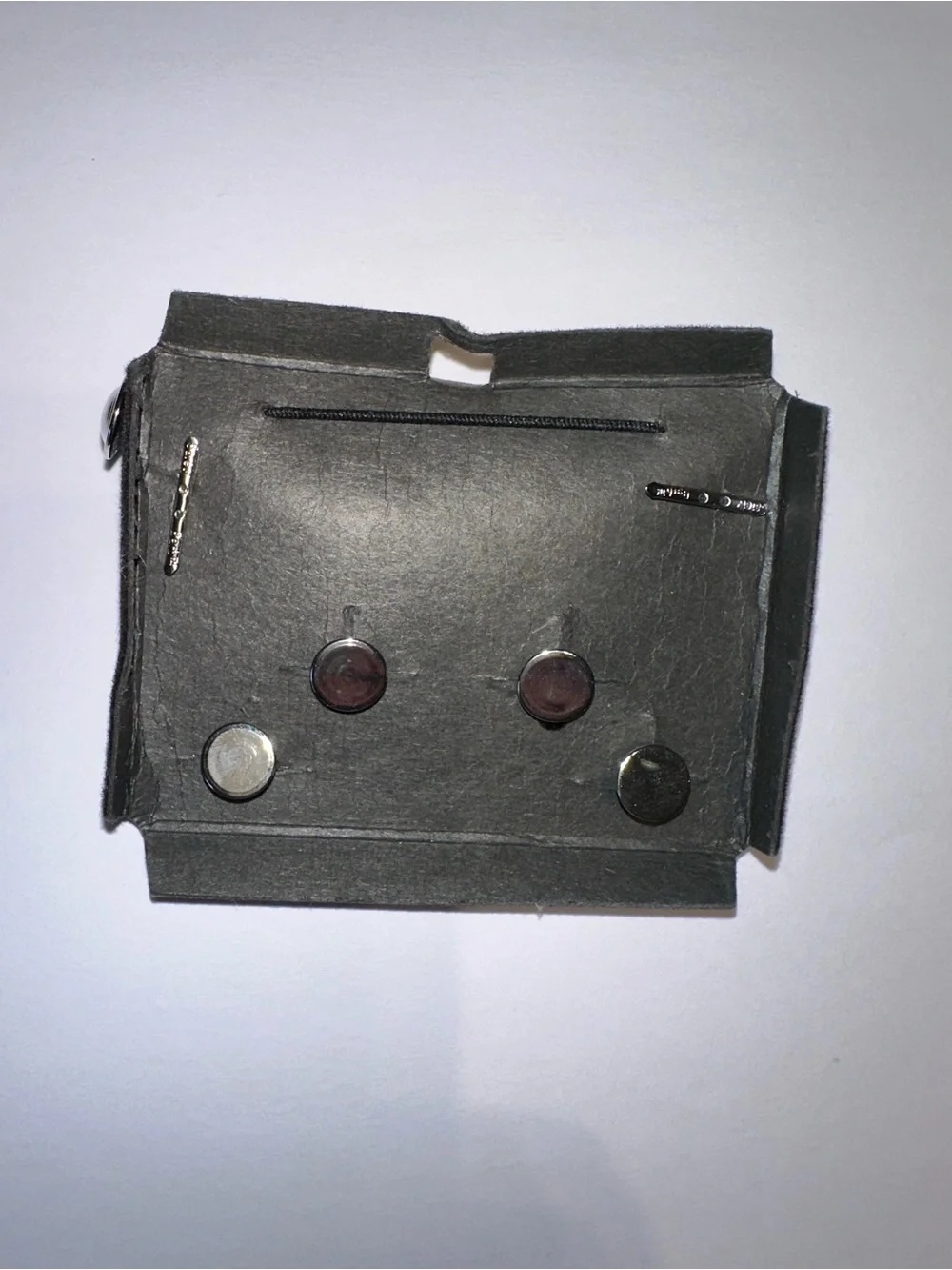 Tuxedo Cufflinks and Studs Set - black onyx